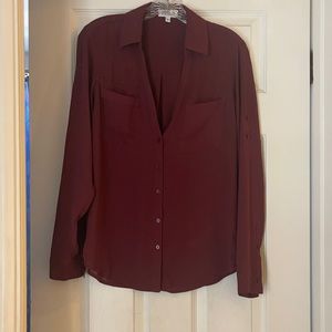 Express women’s button down work shirt